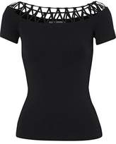 Thumbnail for your product : Bailey 44 Lattice-Trimmed Ribbed-Knit Top