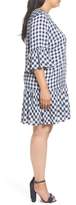 Thumbnail for your product : ECI Embroidered Check Shift Dress