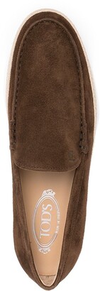 Tod's Almond-Toe Suede Loafers