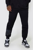 Thumbnail for your product : boohoo Regular Fit Skull Graphic Joggers