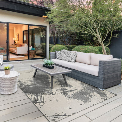 Couristan Yasmin Qum Brown / Cream Traditional Rug