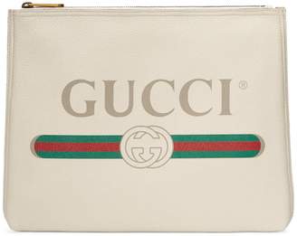 Gucci Print leather medium portfolio