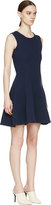 Thumbnail for your product : Thom Browne Navy Woven Circle Skirt Dress