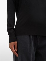 Thumbnail for your product : Raey V-neck Fine-knit Cashmere Sweater - Black
