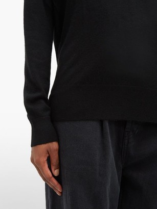 Raey V-neck Fine-knit Cashmere Sweater - Black