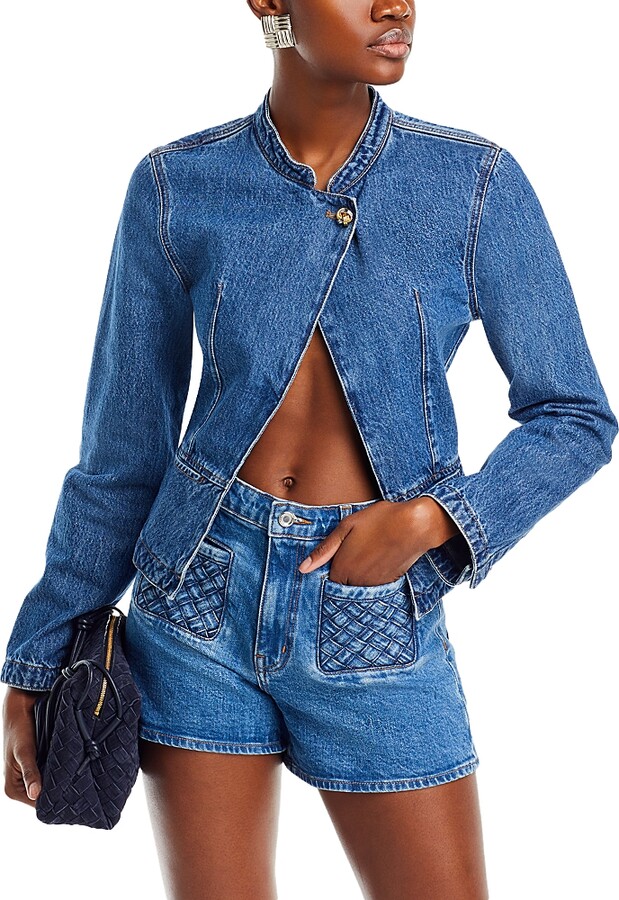Derek Lam 10 Crosby Adeline Peplum Denim Jacket ShopStyle