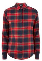 Thumbnail for your product : New Look Teens Red Brushed Tartan Check Long Sleeve Shirt