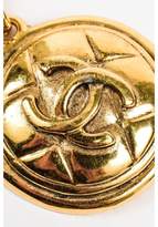 Thumbnail for your product : Chanel Gold Tone Metal Quilted 'CC' Medallion Coin Link Chain Necklace