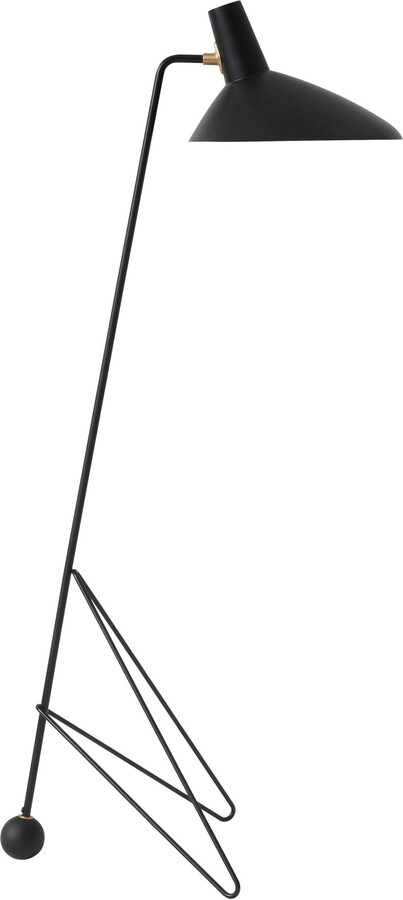 Tripod Hm8 Floor Lamp, Matt Black By Hvidt & Mølgaard For &tradition
