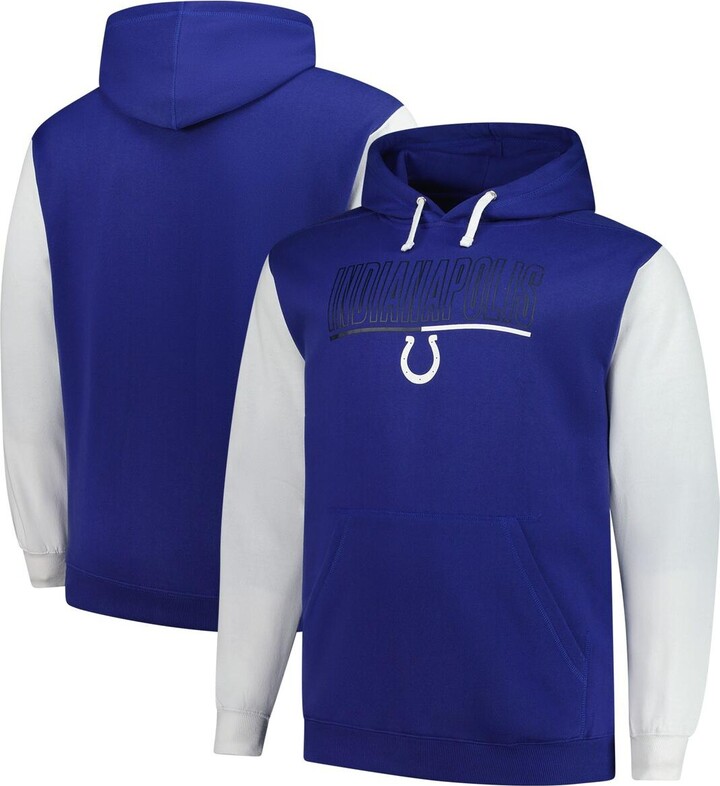 Fanatics Men's Royal Indianapolis Colts Big Tall Outline Pullover Hoodie