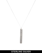 Thumbnail for your product : ASOS & Wear That There Sterling Silver 'I Want Out' Necklace