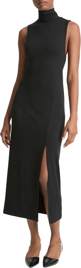 Vince Sleeveless Turtleneck Dress