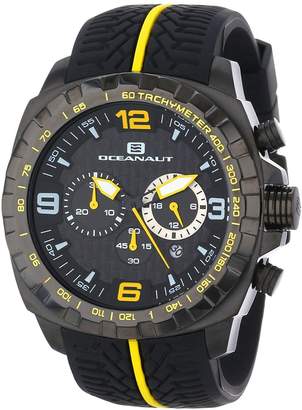 Oceanaut Men's 47mm Silicone Band Steel Case Quartz Watch Oc1124