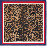 Thumbnail for your product : Gucci Leopard print silk scarf