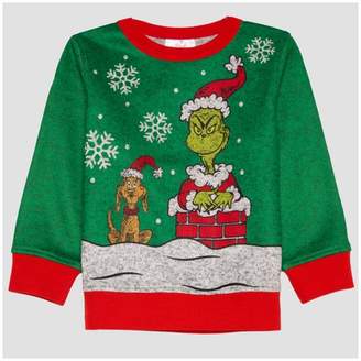 Dr. Seuss Toddler Boys' How the Grinch Stole Christmas Sweatshirt - Pepper