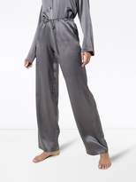 Thumbnail for your product : La Perla button-down wide-leg pyjamas