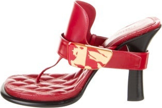 Burberry Leather Slides Red Includes Dust Bag Unfortunately, due to restrictions, this item may not be eligible for shipping in all areas.