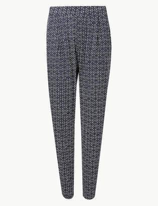 Marks and Spencer Chevron Jersey Peg Trousers