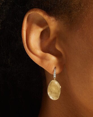 Marco Bicego Lunaria 18K Gold Drop Earrings with Diamonds