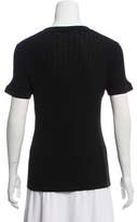 Thumbnail for your product : Chanel Short Sleeve Rib Knit Top