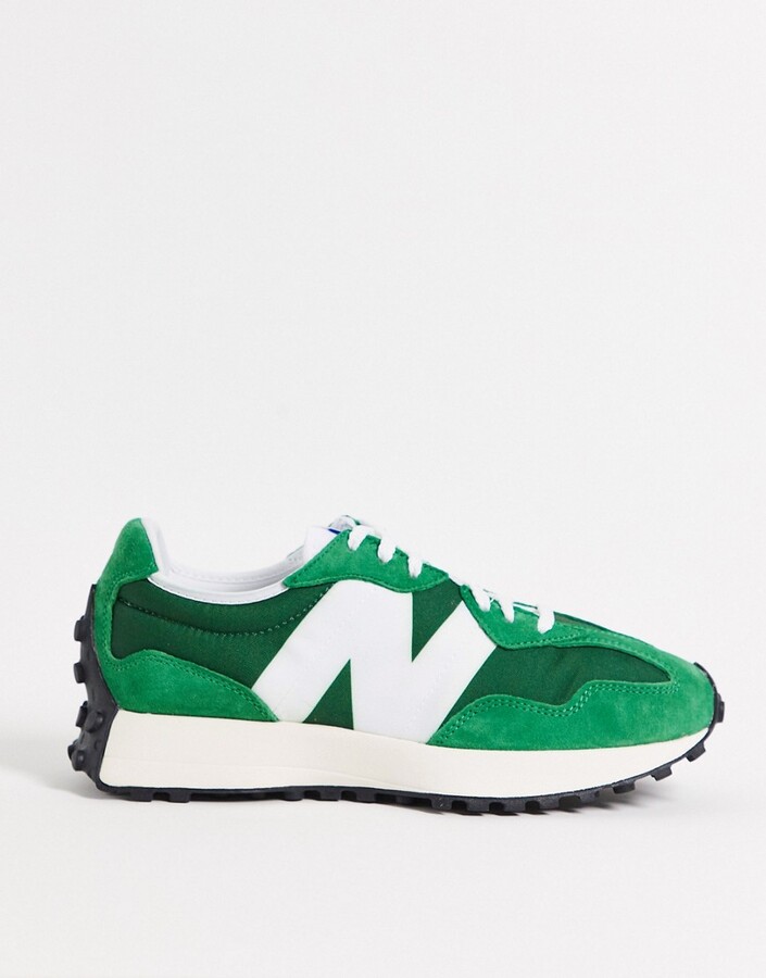 new balance green trainers
