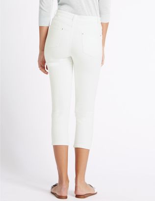 Marks and Spencer High Waist Cropped Straight Leg Jeans
