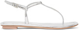 Thumbnail for your product : Prada Silver Laminated Thong Sandals