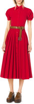 Thumbnail for your product : Michael Kors Twist-Sleeve Pleated Dress