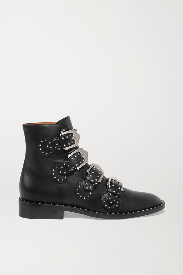 stud black boots