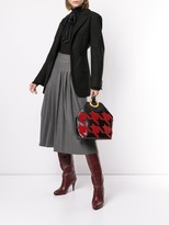 Thumbnail for your product : Céline Pre Owned Houndstooth Patched Shoulder Bag