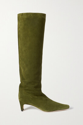 STAUD Wally Suede Knee Boots