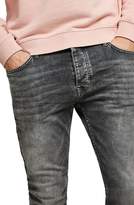 Thumbnail for your product : Topman Grey Stretch Skinny Jeans