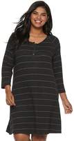 Thumbnail for your product : So Juniors' Plus Size SO Henley Swing Dress