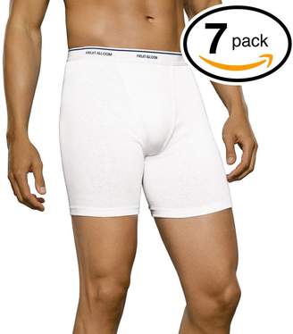 Fruit of the Loom Men's 7Pack White Boxer Briefs 100% Cotton Underwear 2XL