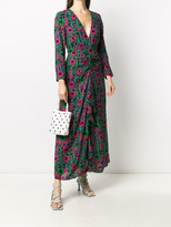 Thumbnail for your product : Rixo Floral Print Cut-Out Detail Dress