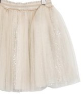 Thumbnail for your product : MonnaLisa Girls' Sequined Tulle Skirt