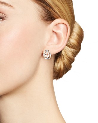 Bloomingdale's Morganite, Aquamarine and Diamond Stud Earrings in 14K Rose Gold - 100% Exclusive