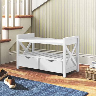 Decarla Shoe Storage Bench with Drawers