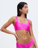 Thumbnail for your product : Duskii Women's Pink Bikini Tops - Jackie Square Neck Top