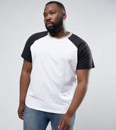 Thumbnail for your product : Another Influence Plus Raglan Baseball T-Shirt