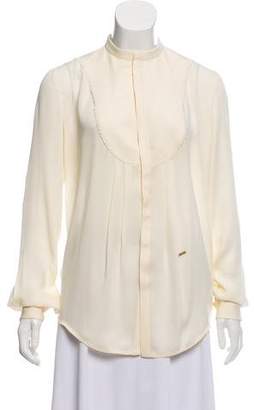 DSQUARED2 Silk Button-Up Top