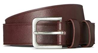 FIND Men's Belt in Leather Effect with Metal Buckle,Medium