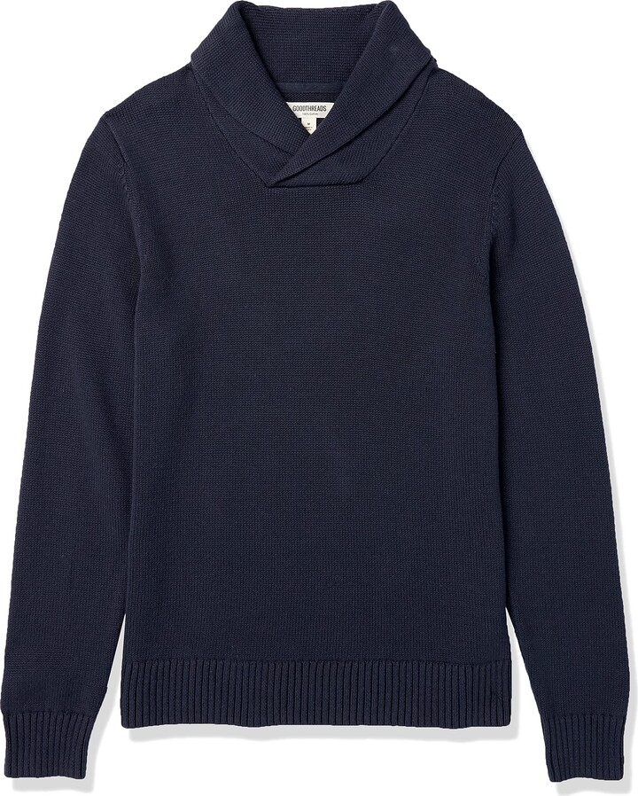 Goodthreads Men's Soft Cotton Shawl Collar Sweater Brand