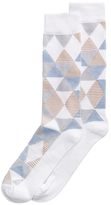 Thumbnail for your product : Perry Ellis Men's Diamond-Print Dress Socks