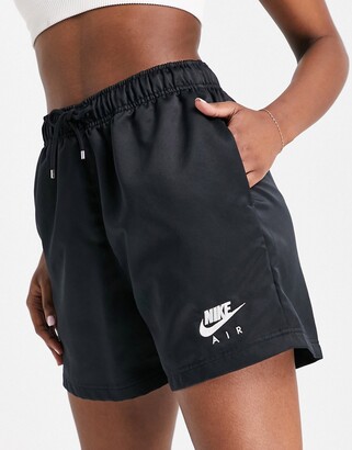 nike air woven shorts in black