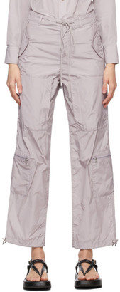 AURALEE Purple High Count Fatigue Trousers