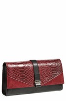 Thumbnail for your product : Halogen 'All Dressed Up' Leather Clutch