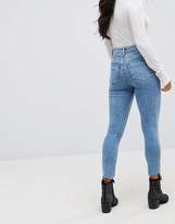 Thumbnail for your product : ASOS Petite Ridley High Waist Skinny Jeans In Sinclair 80s Acid Wash With Busts