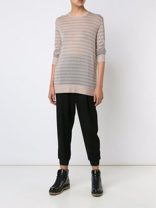 Alexander Wang T By striped sheer T-shirt