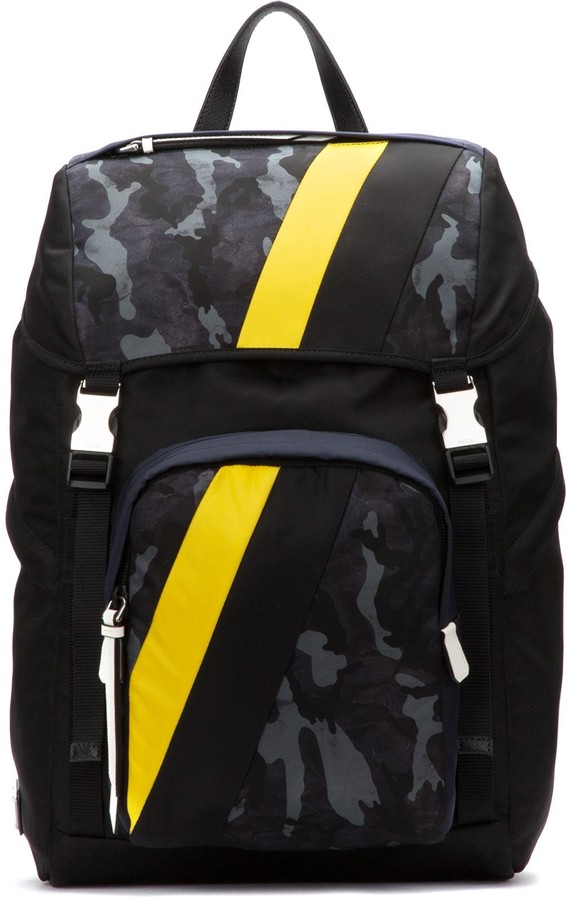 prada camo backpack